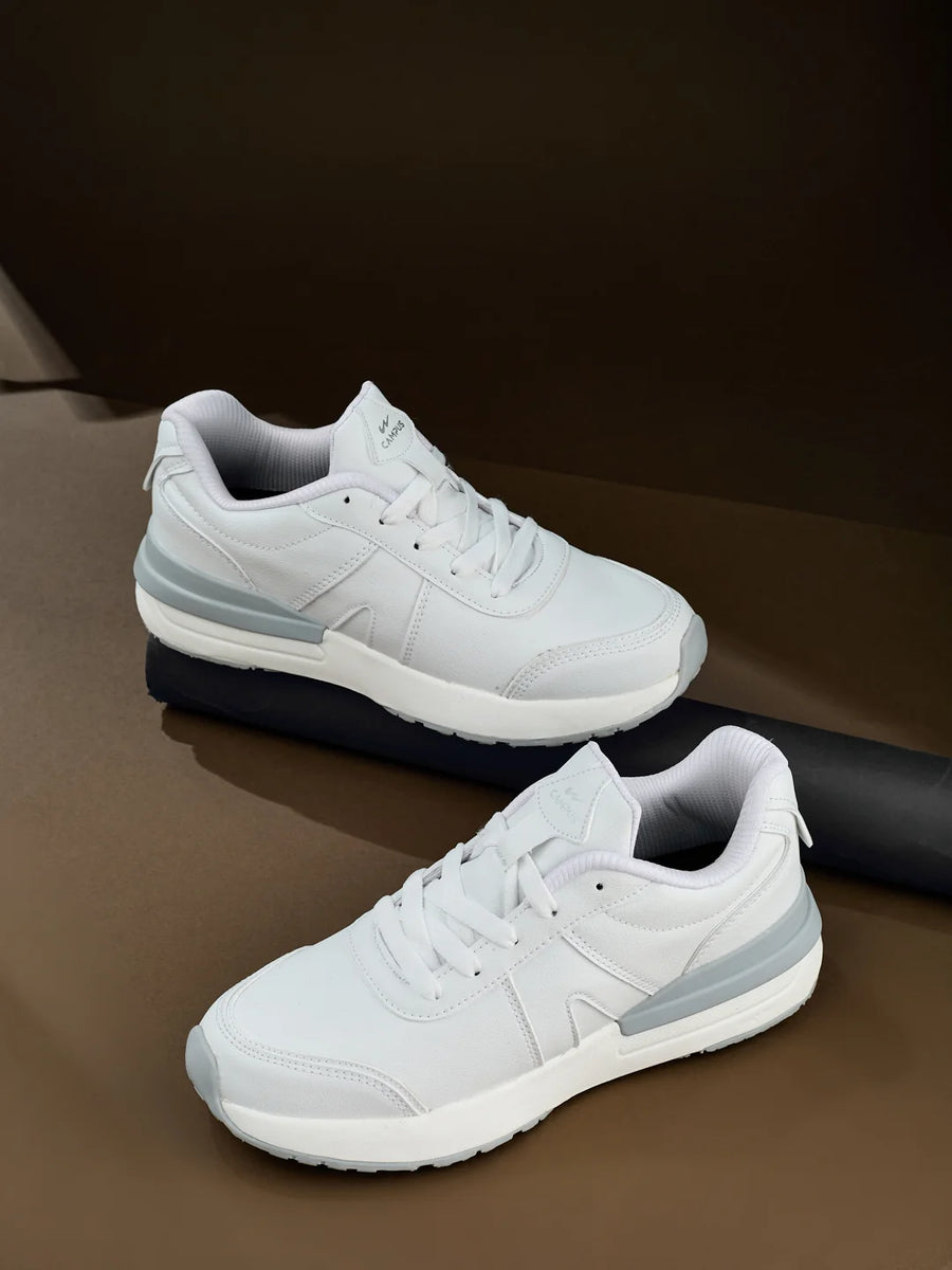 GLAMS White Women's Sneakers