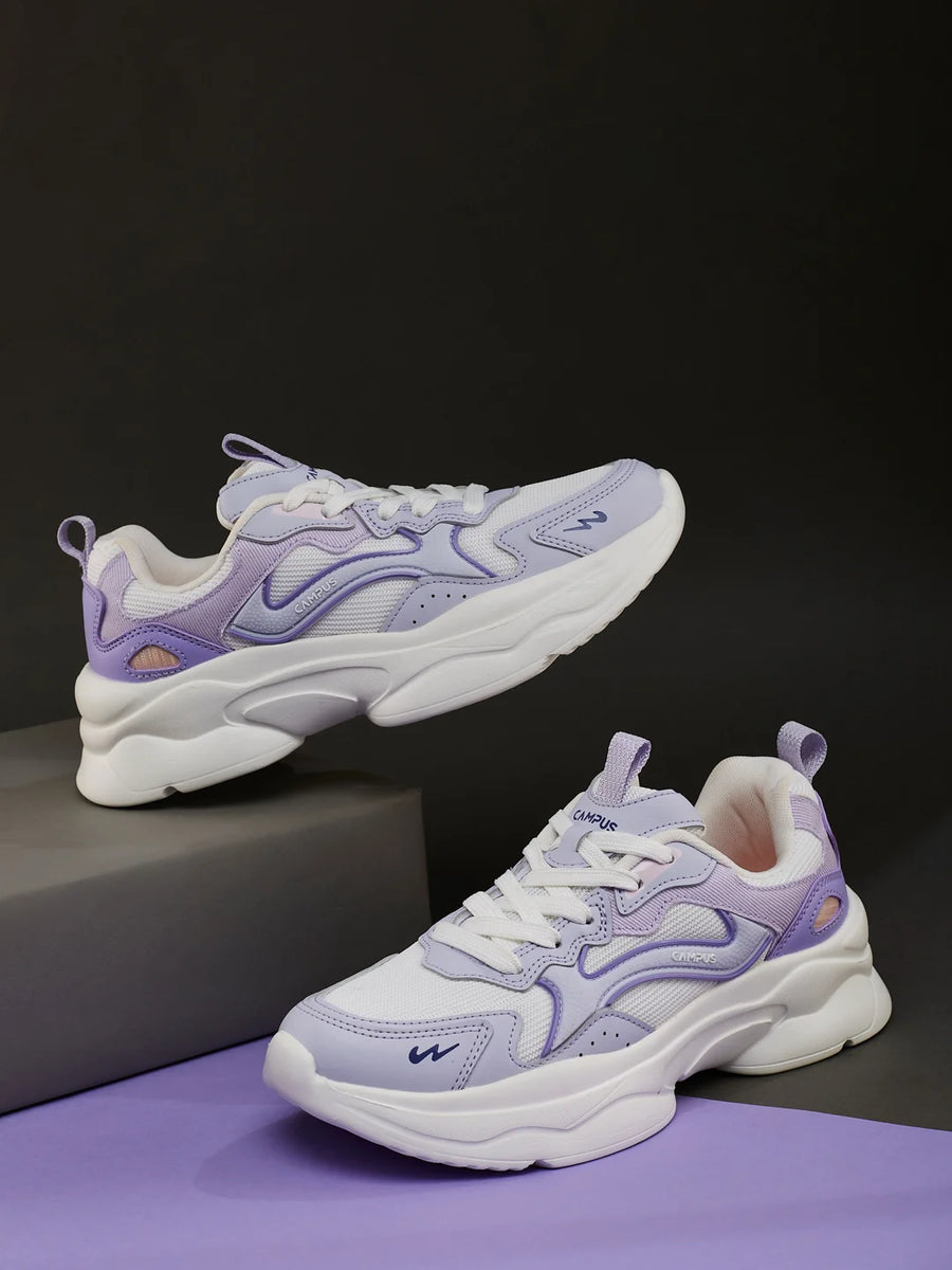 LODGE White Women's Sneakers – Campus Shoes