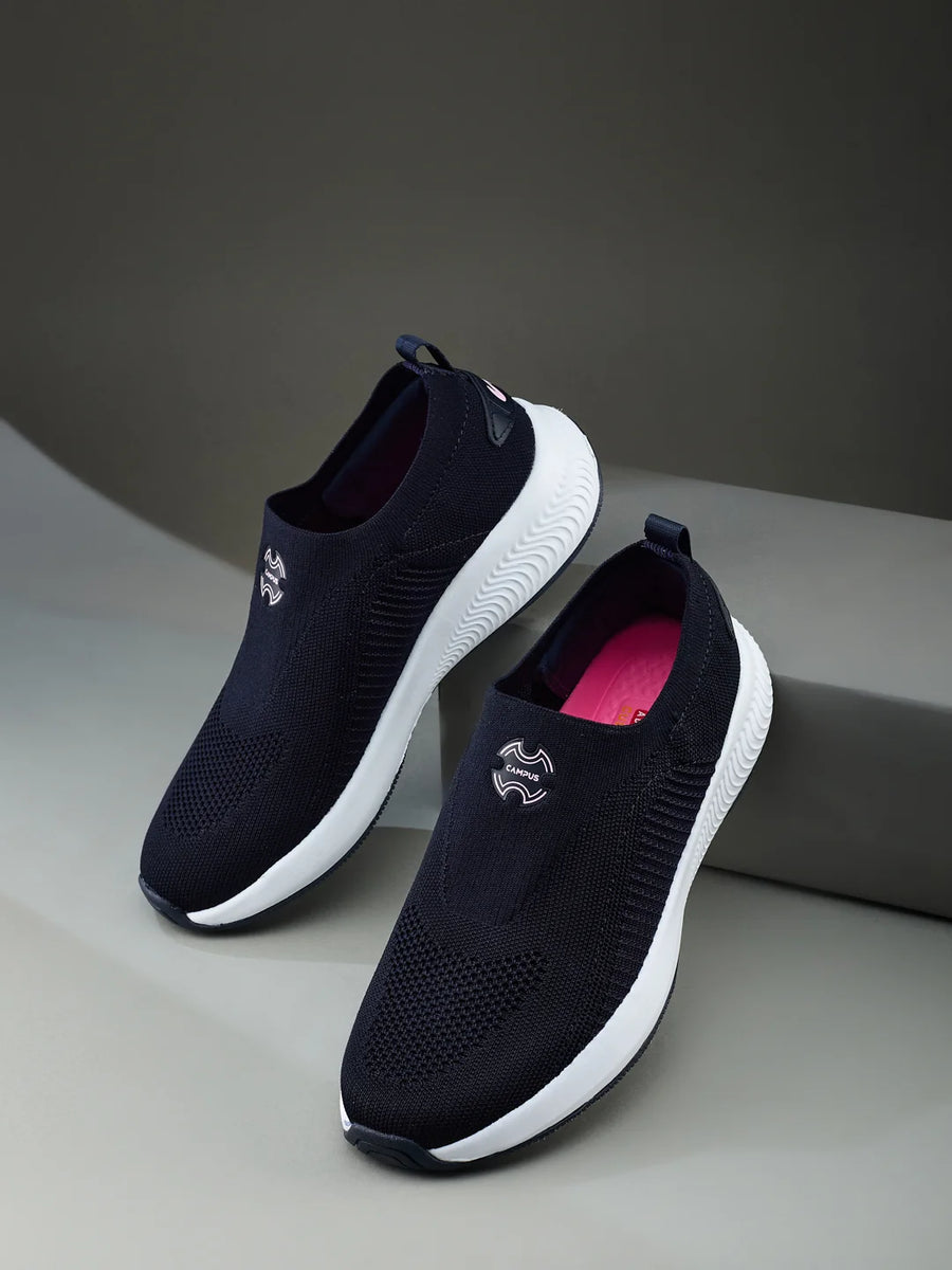 SUAVE Navy Women's Walking Shoes – Campus Shoes