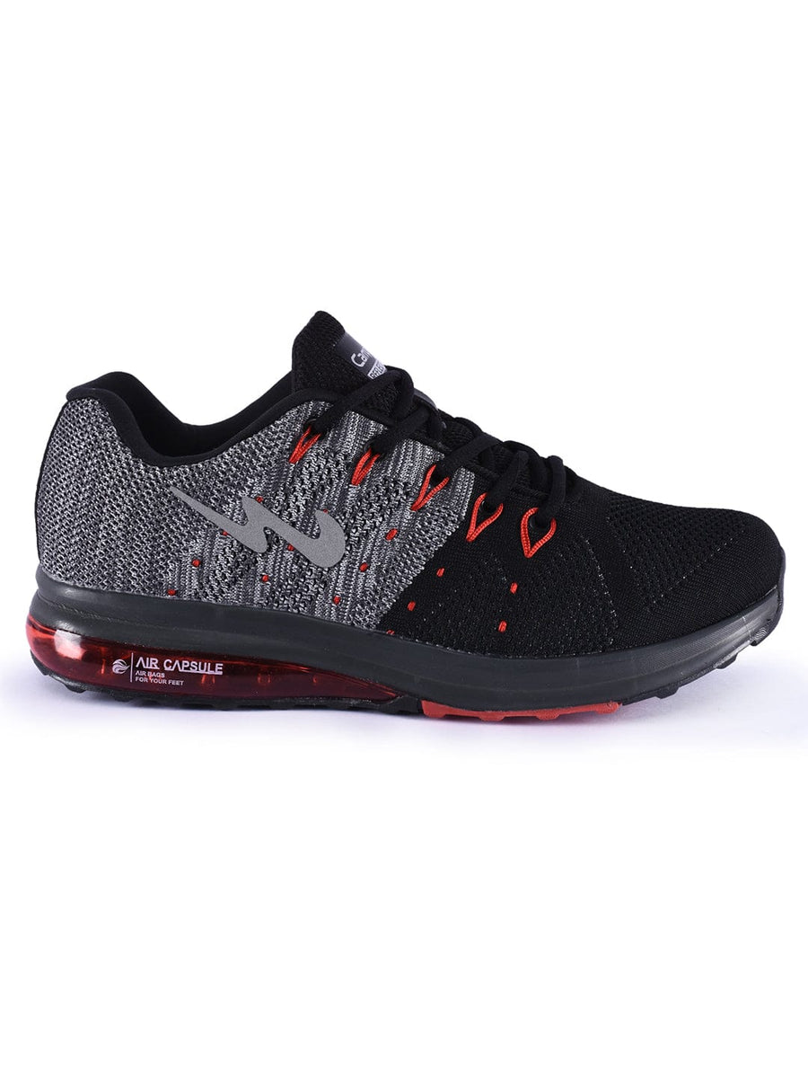 Buy PERIS Black Men's Running Shoes online | Campus Shoes