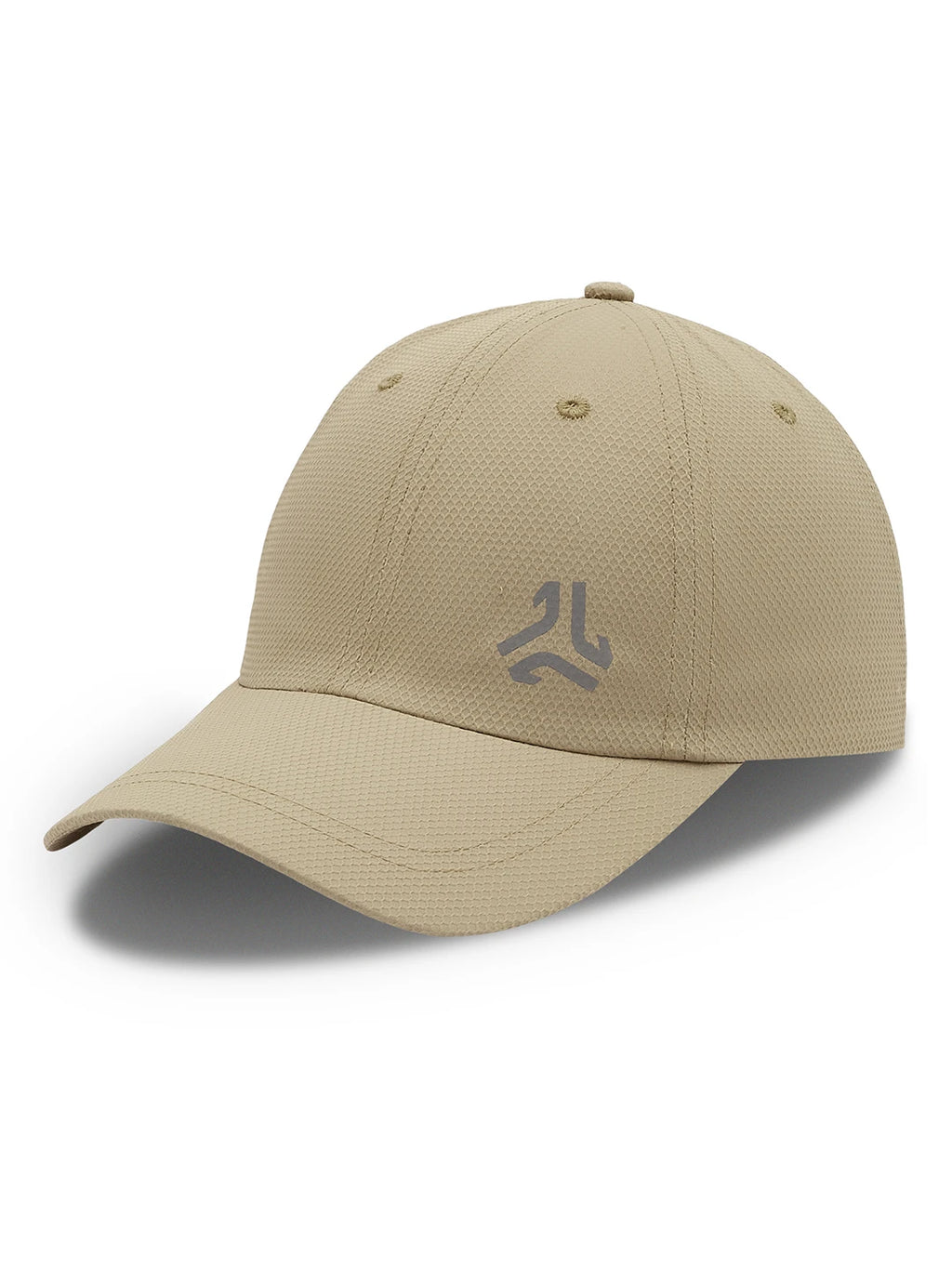 TEXTURED POLYESTER SOLID CAP Khaki Unisex Cap