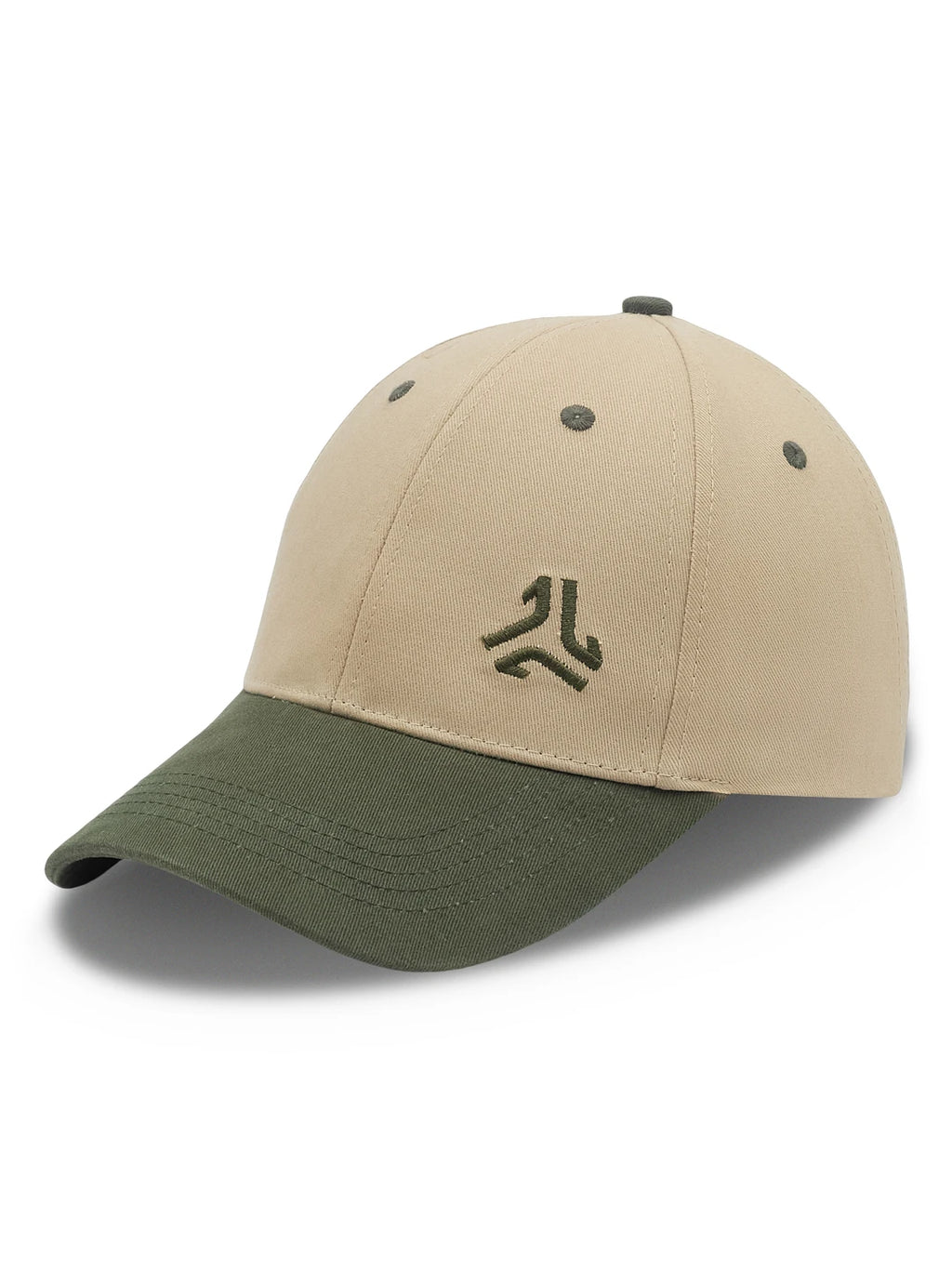 DUAL COLOR COTTON CAP Beige Unisex Cap