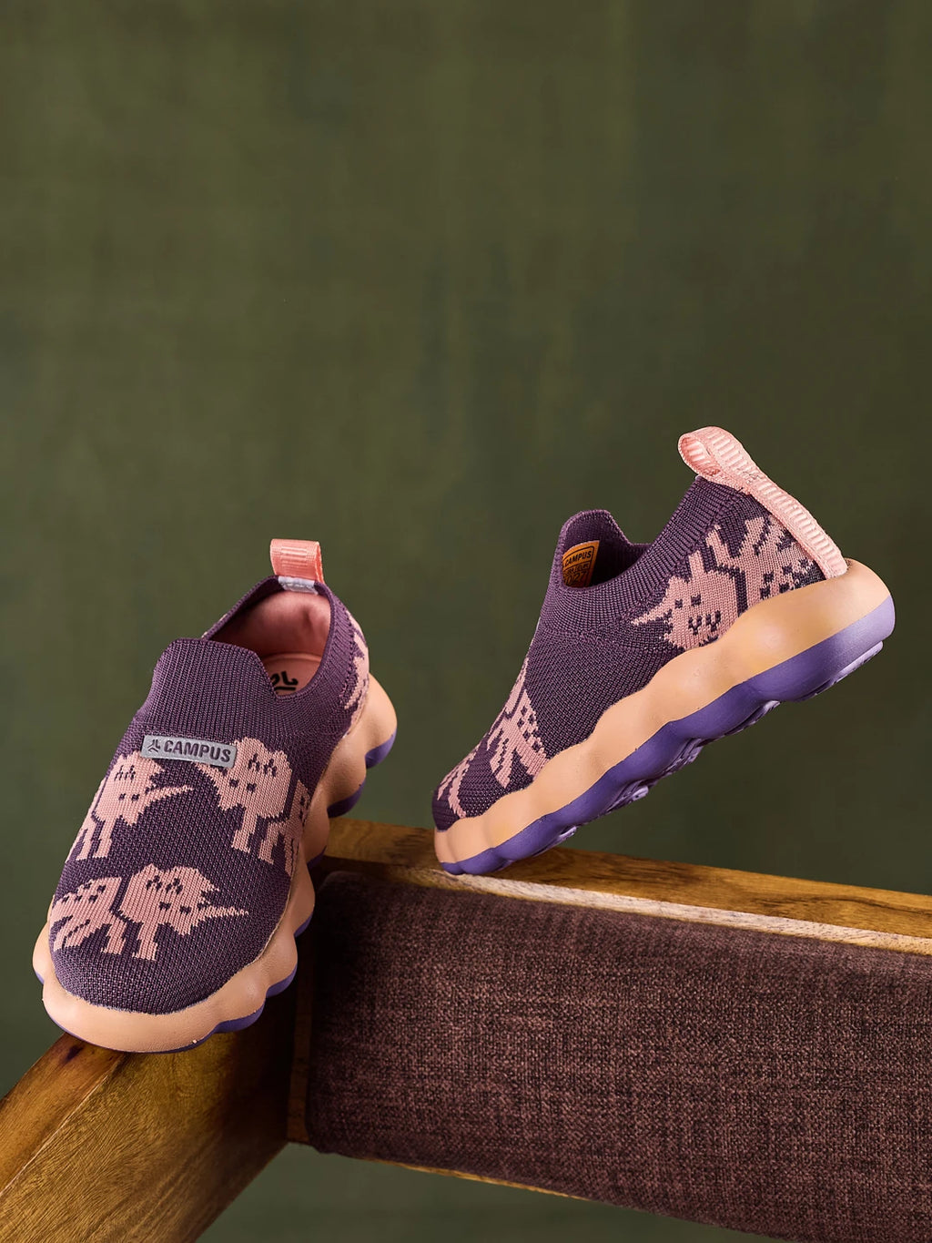ALEV Purple Kids Walking Shoes