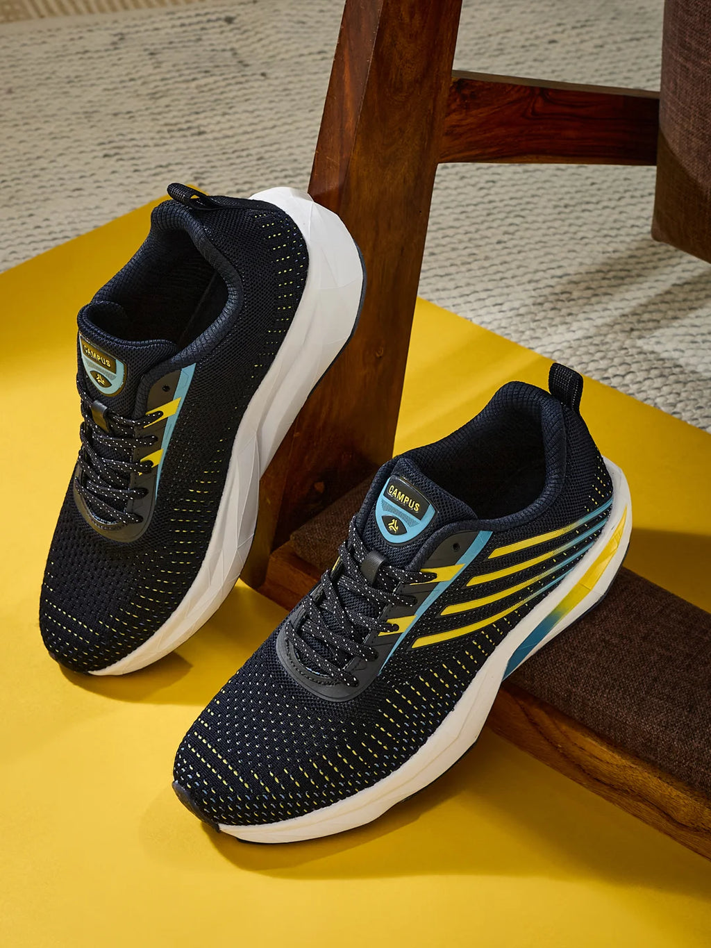 AMPOR Navy Men's Running Shoes