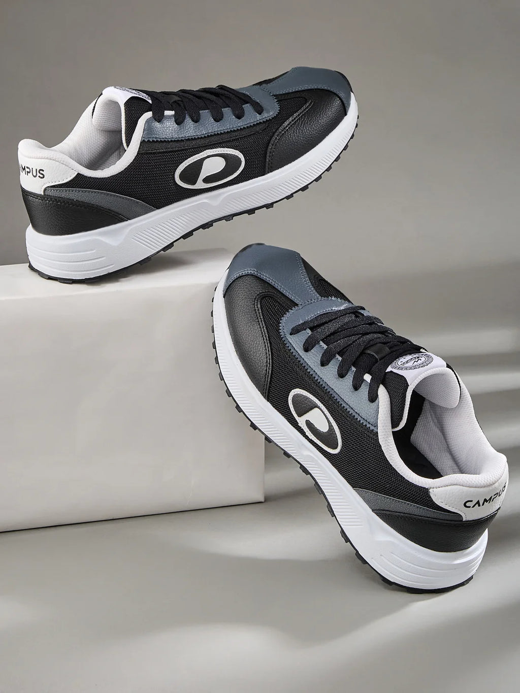 ASEND Black Men's Sneakers