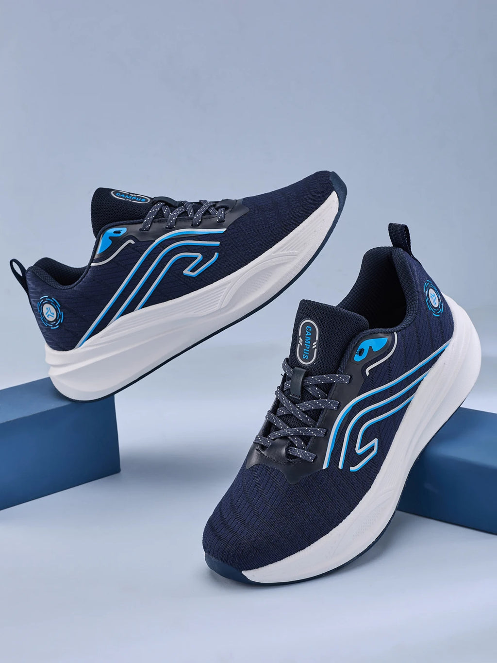 BARREL-N Navy Blue Men's Running Shoes
