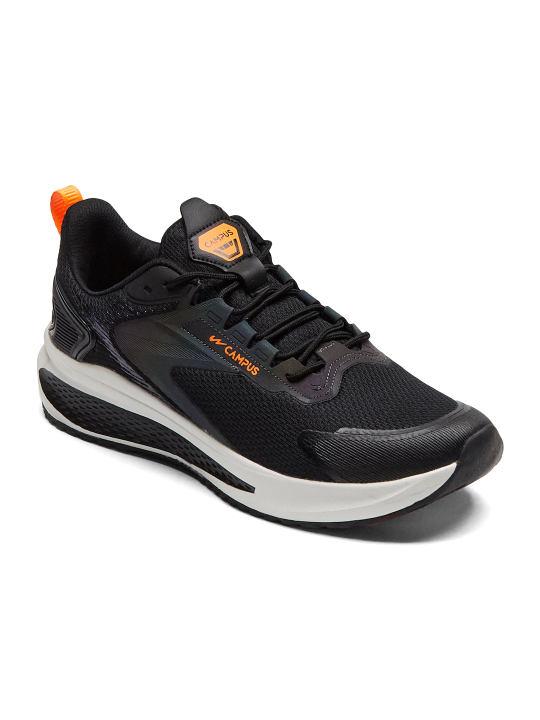 Black Campus Juta Ka Dam BEAD Black Men's Running Shoes
