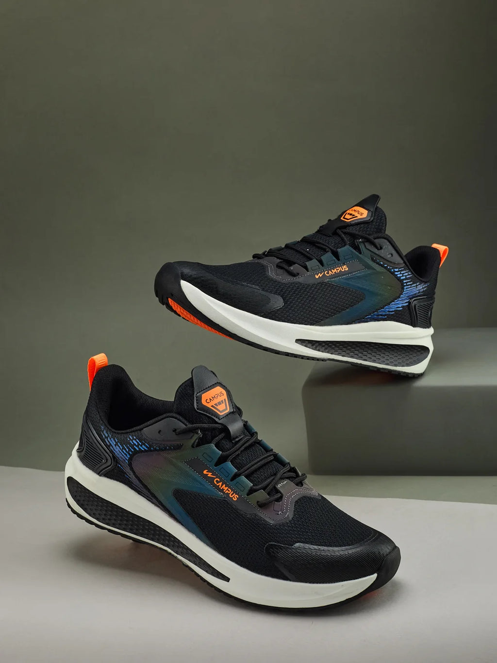 BEAD Black Men's Running Shoes