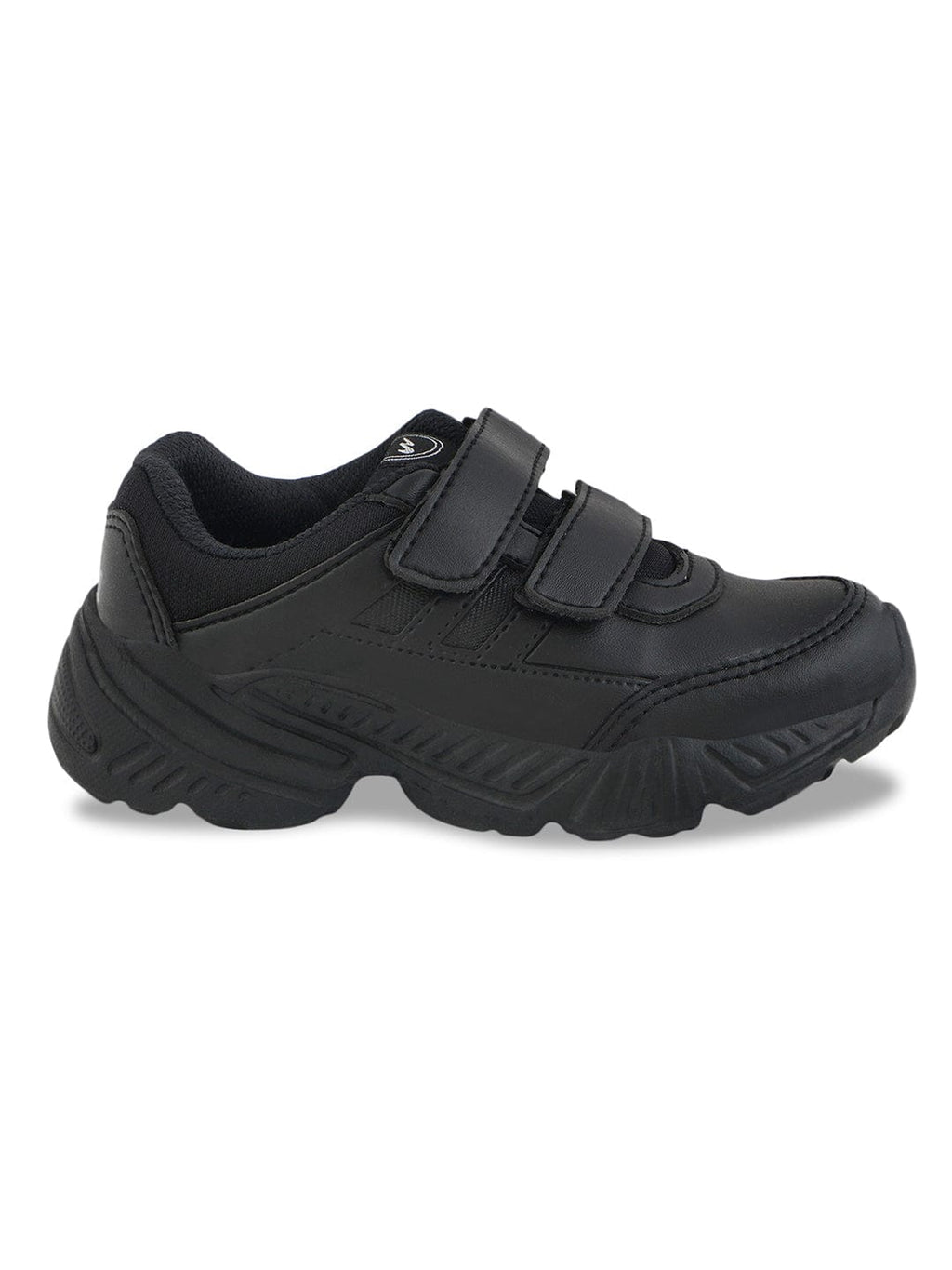 BINGO-151VA Black Child School Shoes