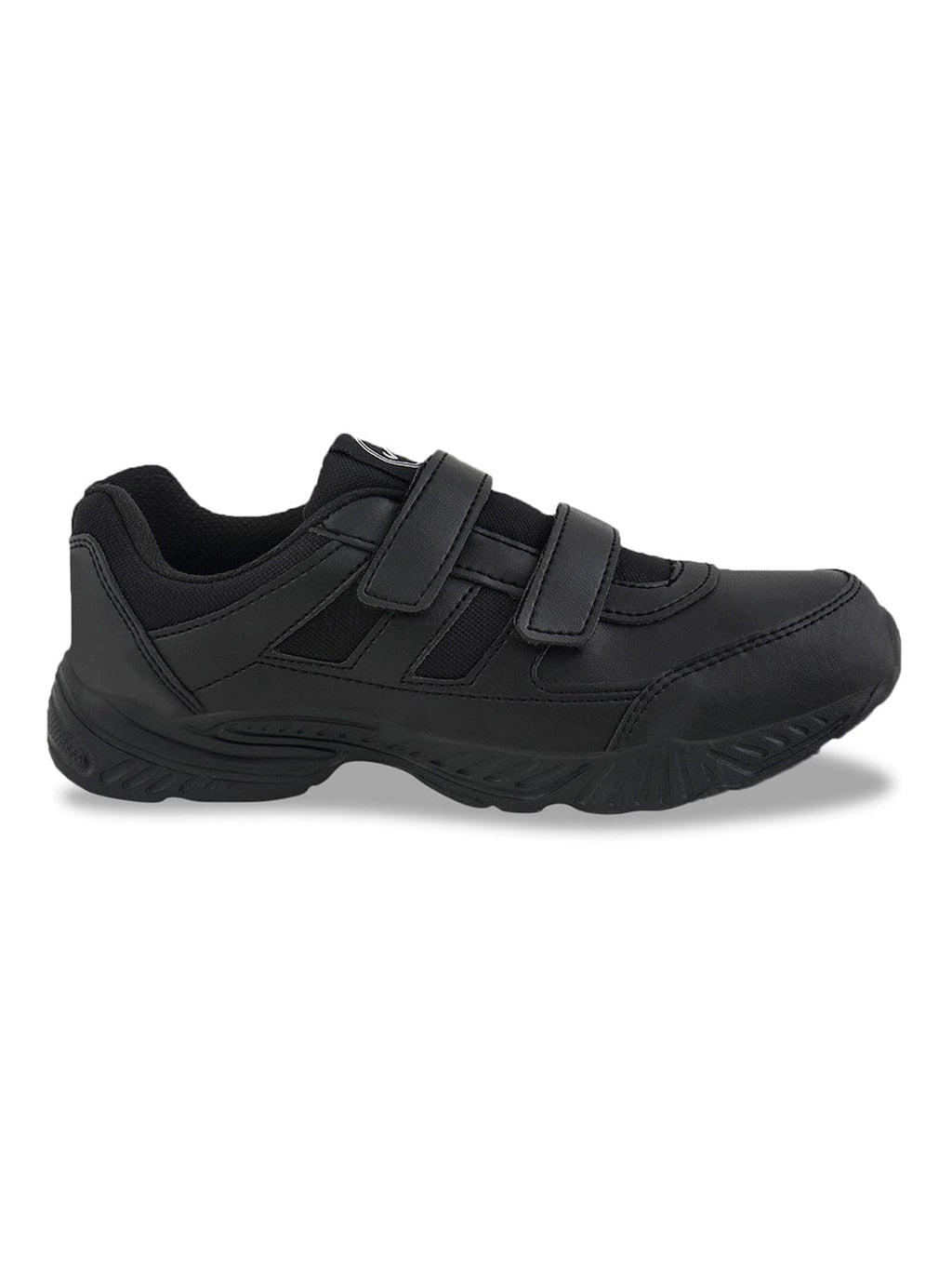 BINGO-151VA Black Boys School Shoes