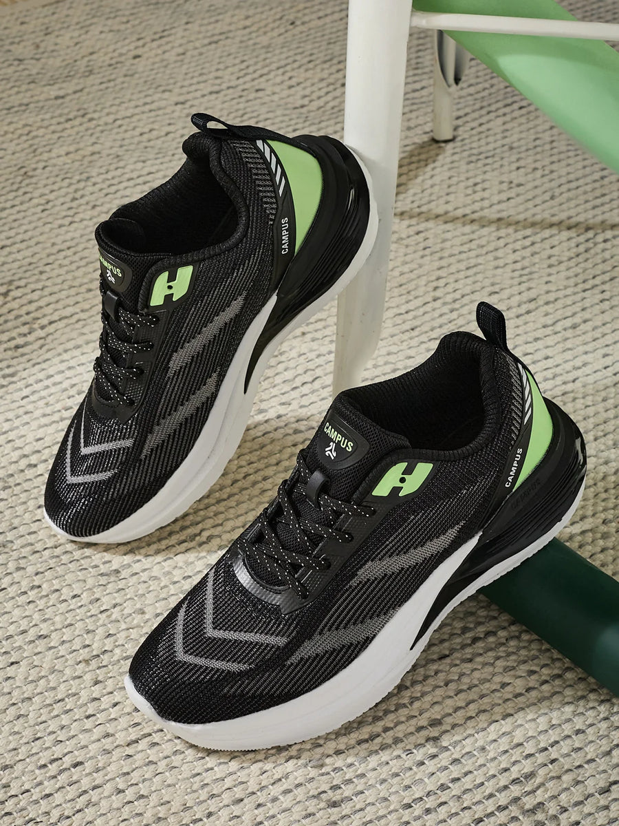 BITRO Black Men's Running Shoes – Campus Shoes