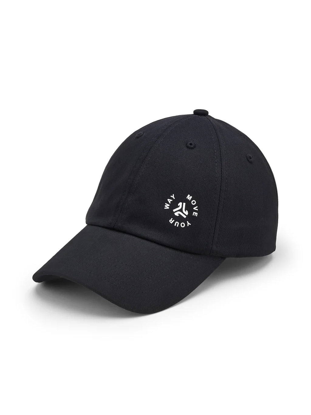 Unstructured Cotton Twill Black Unisex Cap