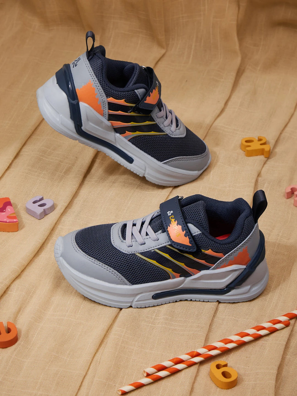 BRUNO K Grey Kids Sneakers