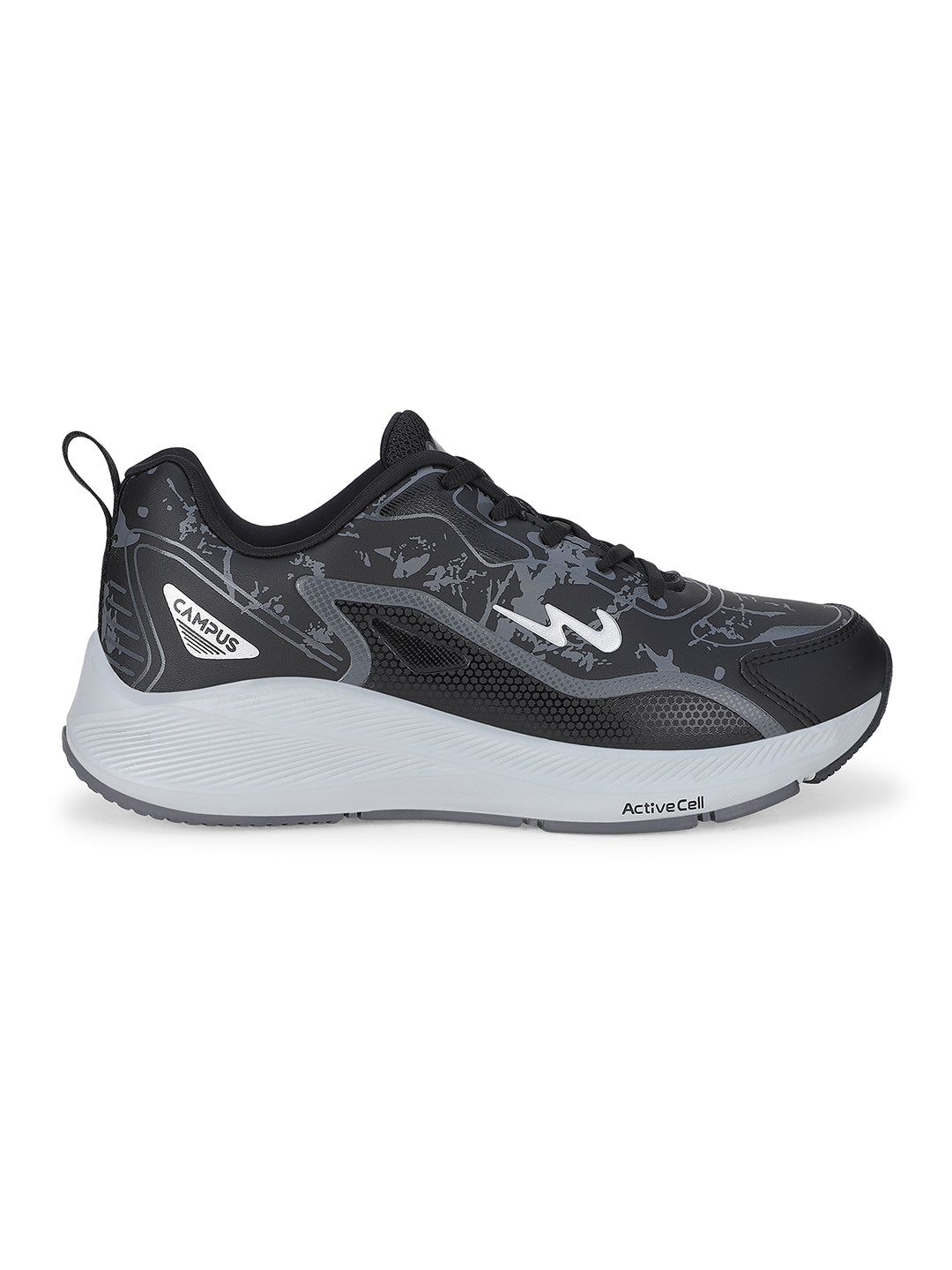 CAMP-DRAX Black Men's Running Shoes - Main Image