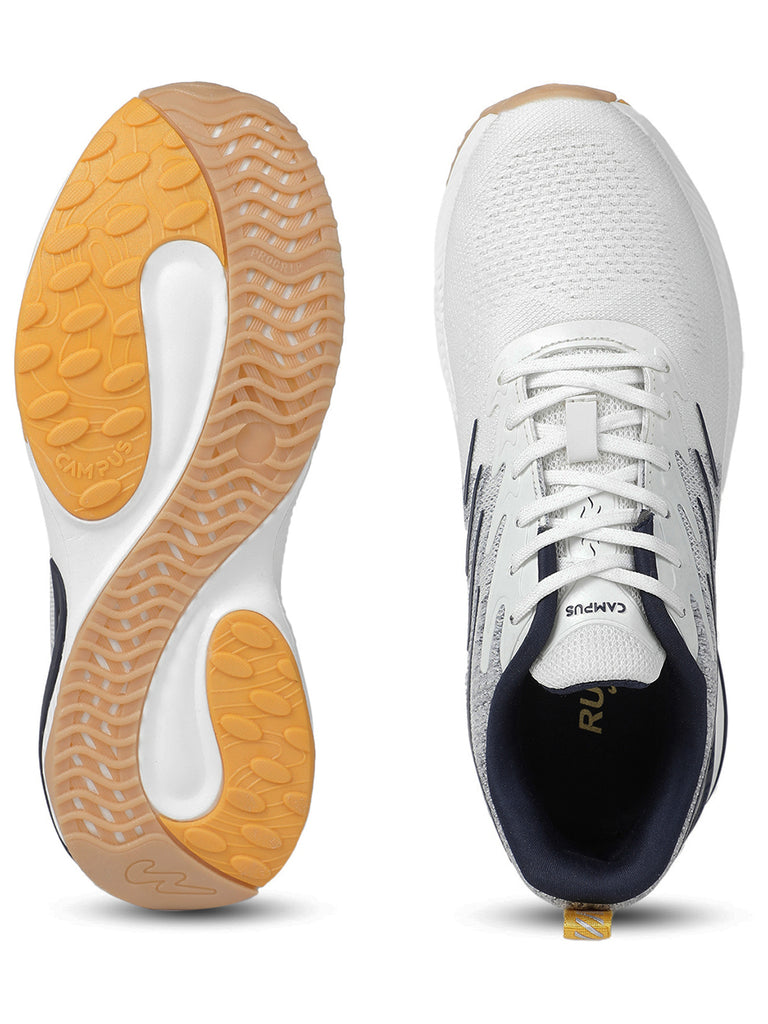 Buy PREXTON White Men's Running Shoes
