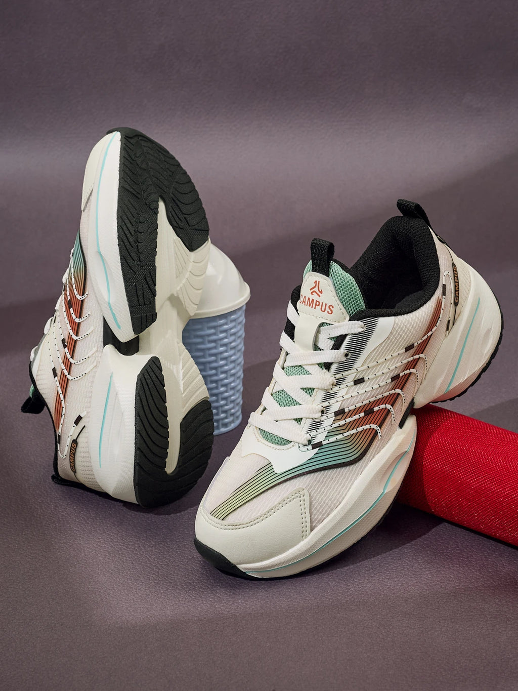 CD-2602 CH Off White Child Running Shoes
