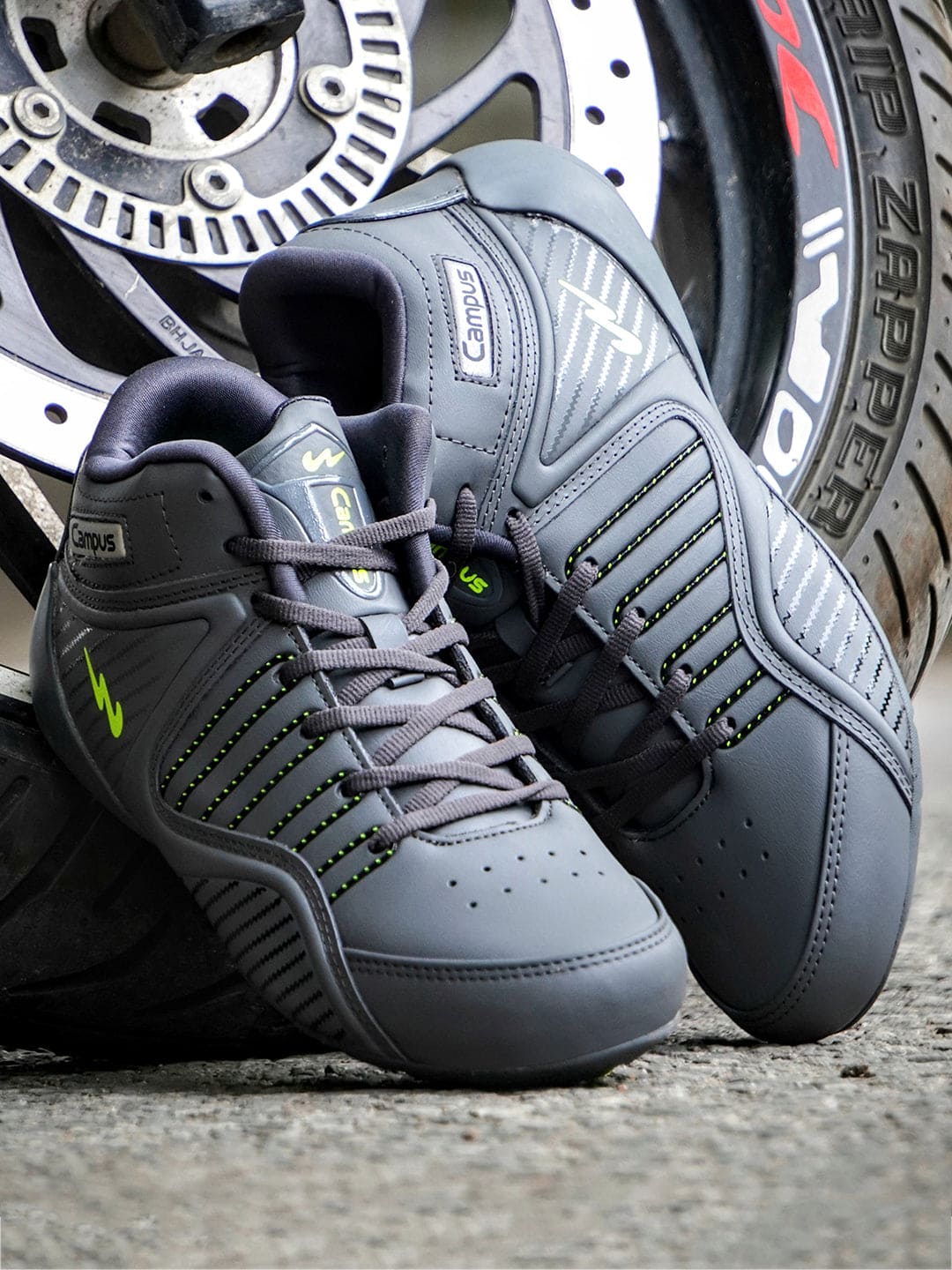 Buy Running Shoes For Men: City-Ridem-Gry-Lmn Campus Shoes