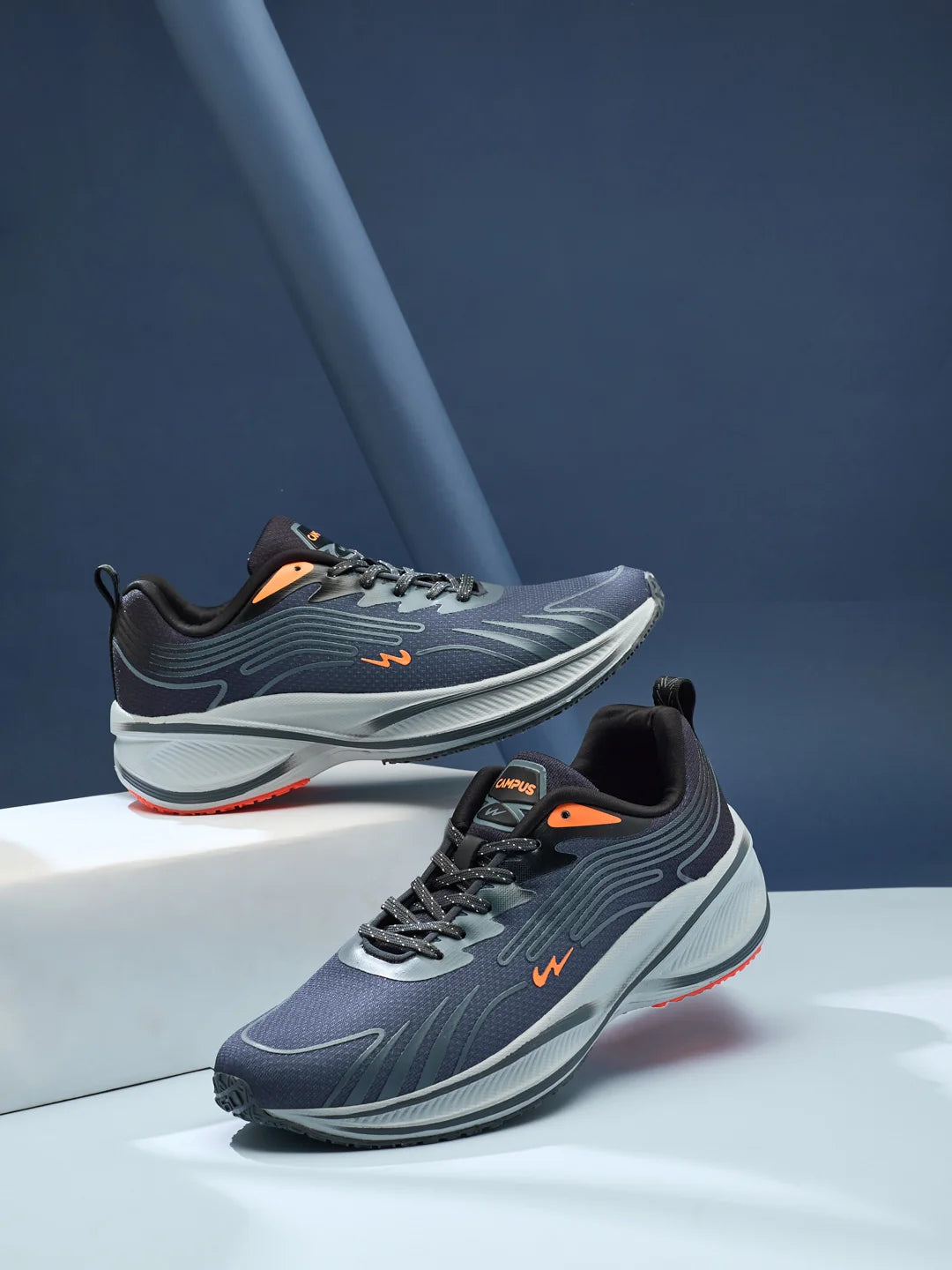 COLLAB Grey Men's Running Shoes – Campus Shoes