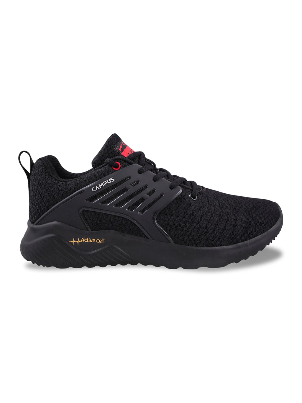 CRYSTA PRO Black Men's Running Shoes
