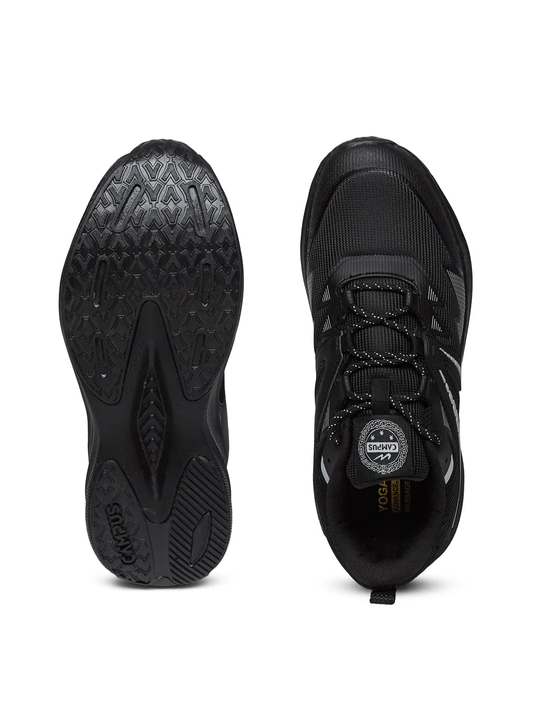 CUSTOM Black Men's Running Shoes – Campus Shoes