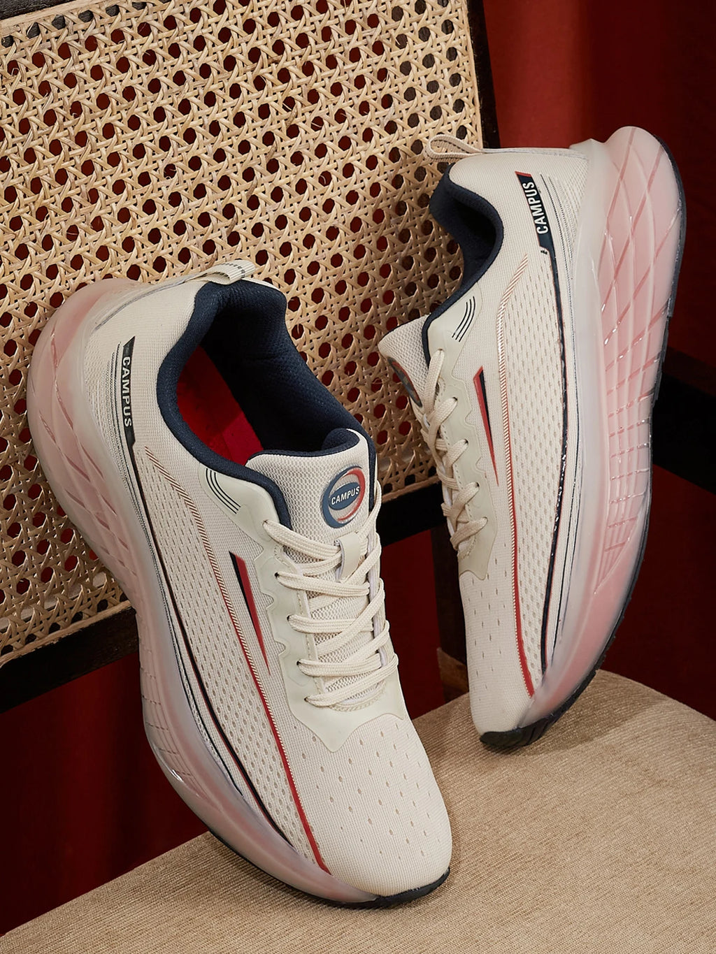 CYRON White Men's Running Shoes - Image 1