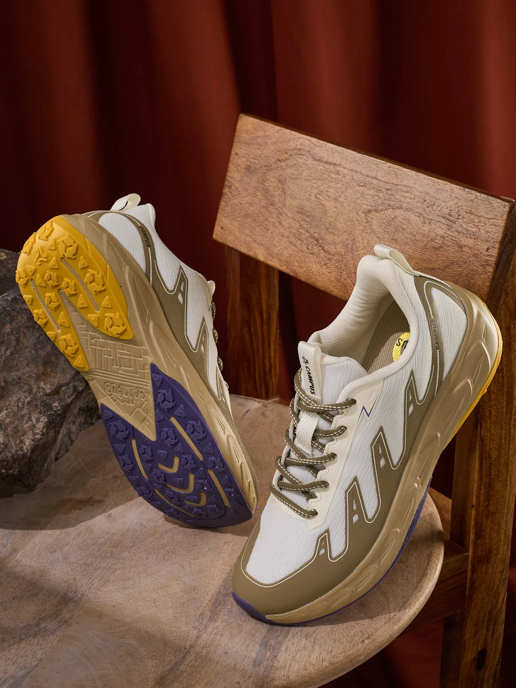 DATRO Off White Men's Running Shoes