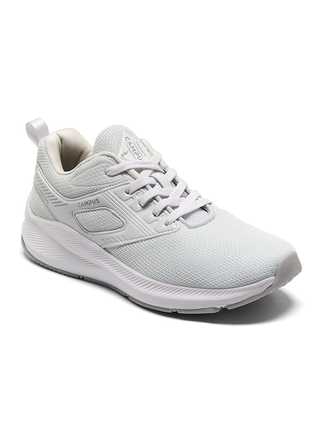 DAVIS White Men's Running Shoes – Campus Shoes - Main Image