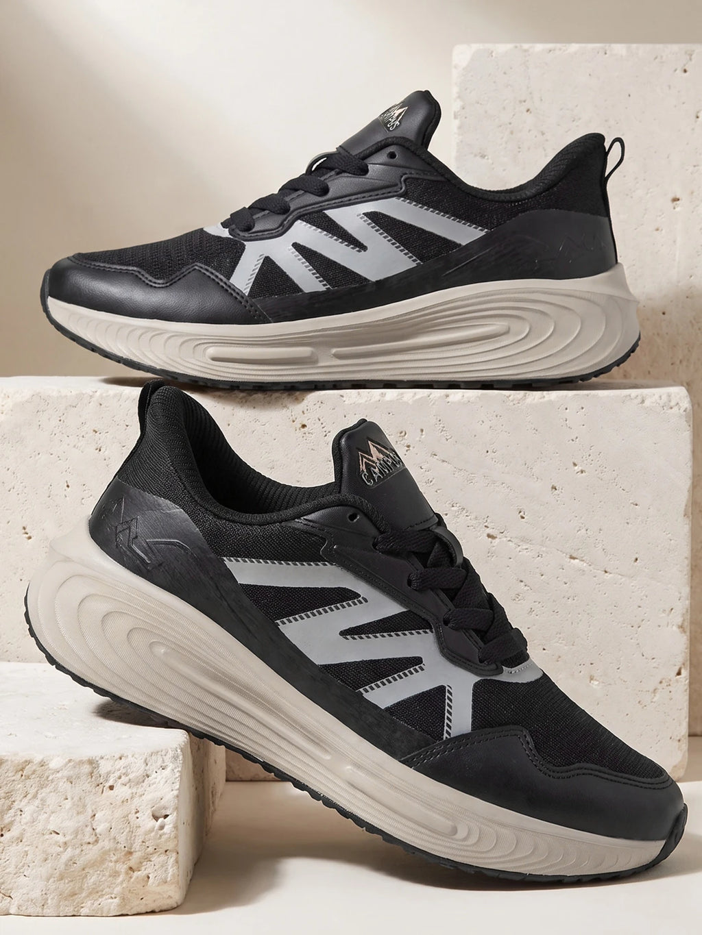 DELINOR Black Women's Running Shoes