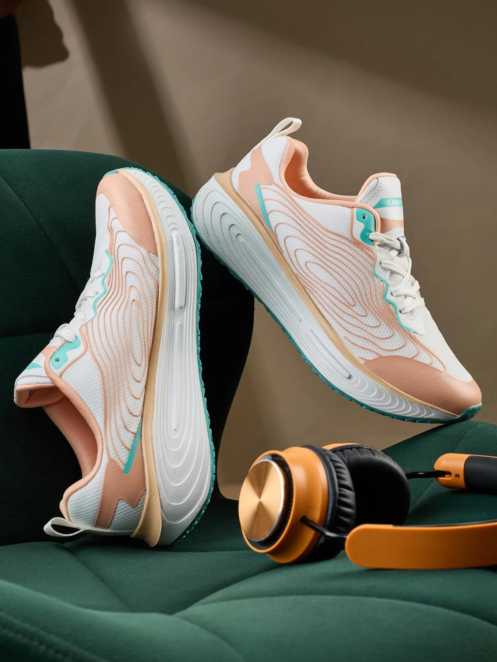DELVO White Women's Running Shoes