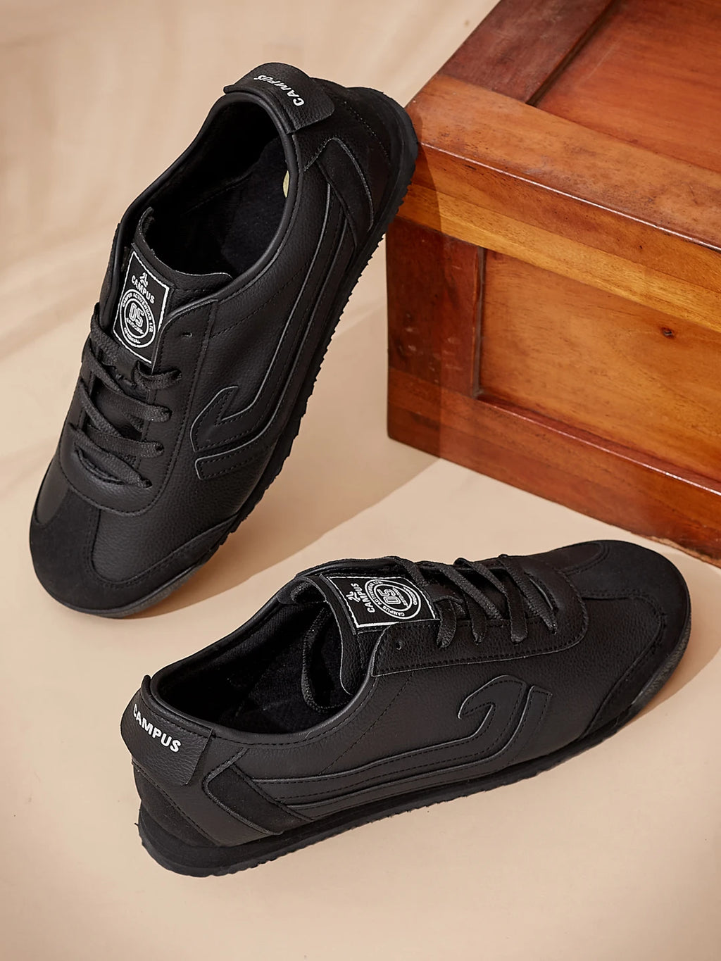 DENARO Black Men's Sneakers