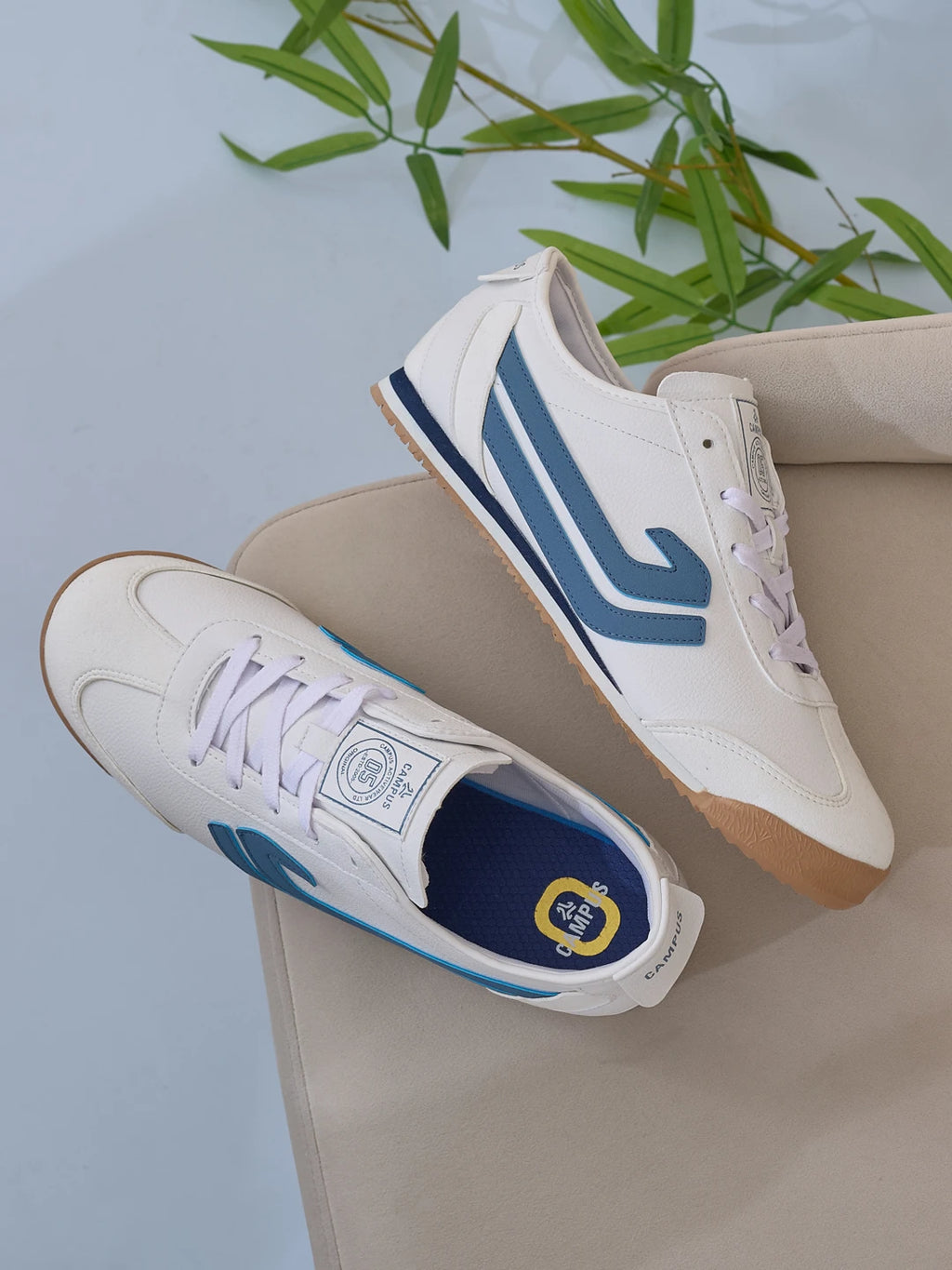 DENARO White Men's Sneakers