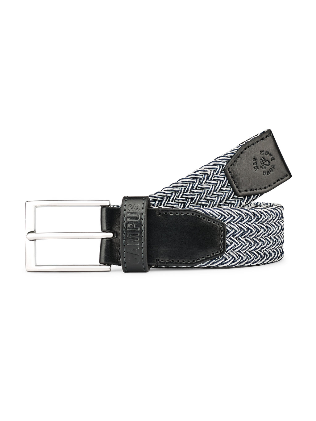 Dual Tone Braided Blue Unisex Belt