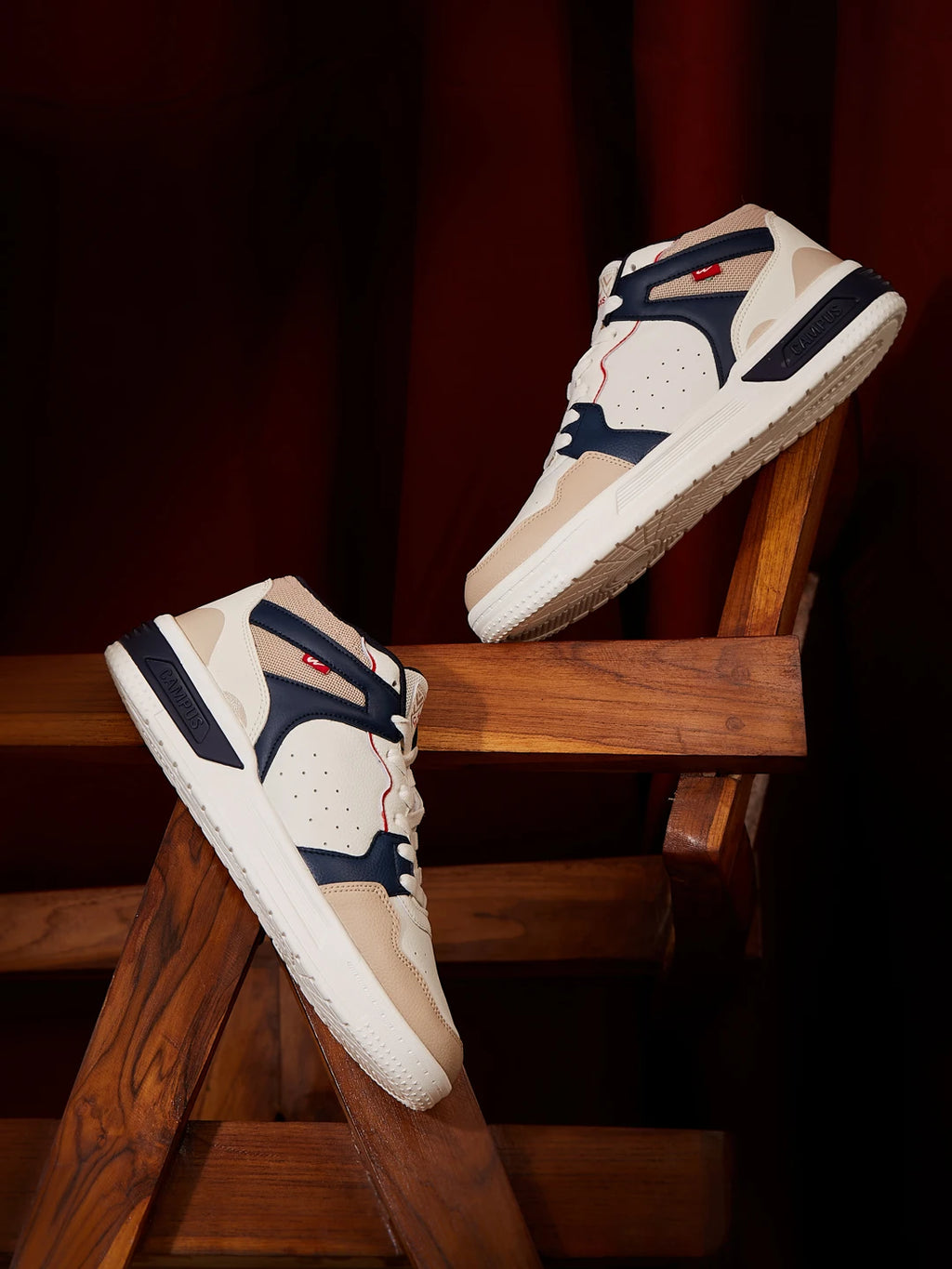 DWELT White Men's Sneakers