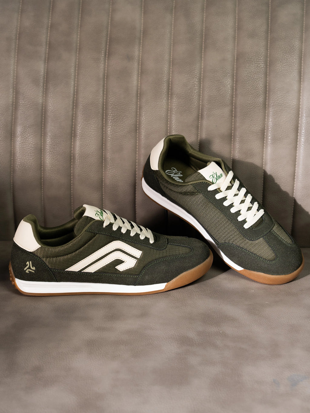 ELAN-13 Olive Men's Formal Sneakers
