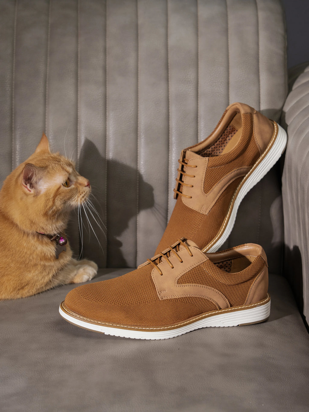 ELAN-17 Tan Men's Formal Sneakers