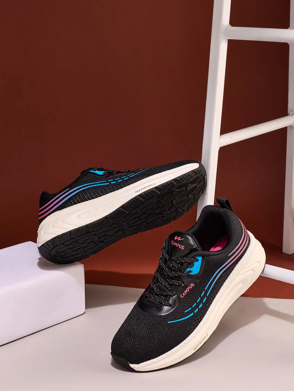 ELEGANCE Black Women's Running Shoes