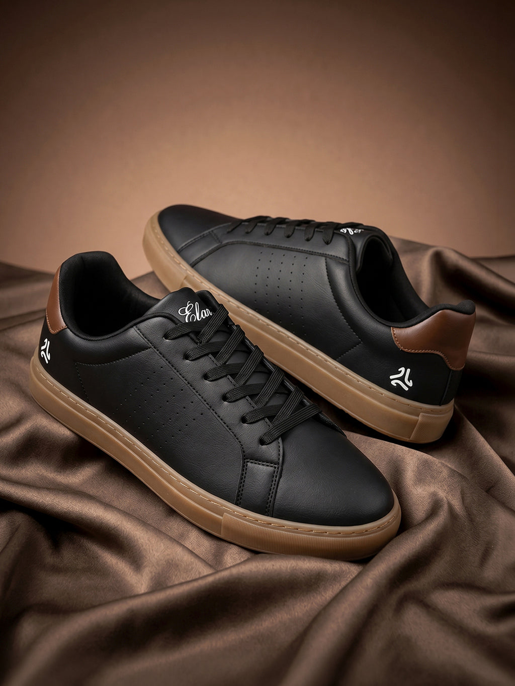 ELAN-08 Black Men's Formal Sneakers
