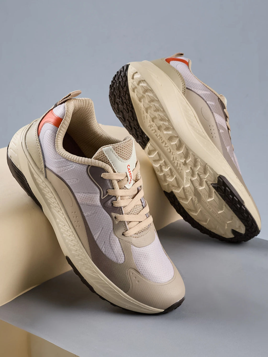 FABLE Beige Women's Running Shoes