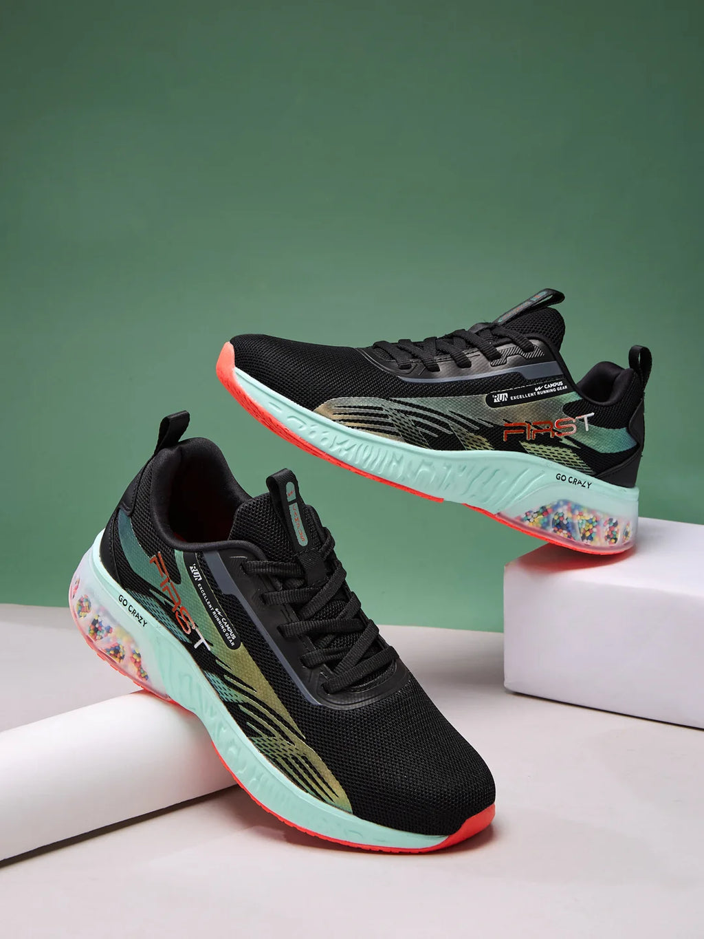 FIRST Black Men's Running Shoes