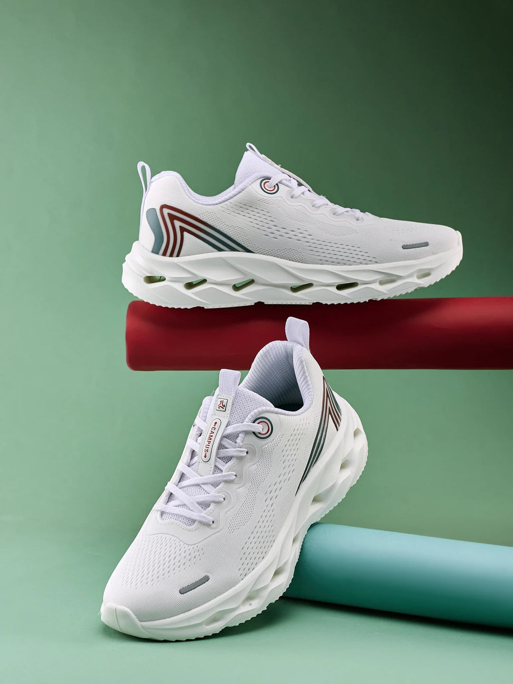 FLASK-N White Men's Running Shoes