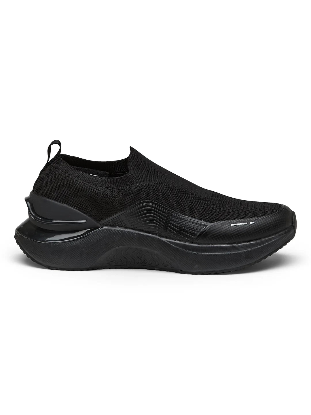 FLYNN Black Men's Walking Shoes – Campus Shoes - Main Image