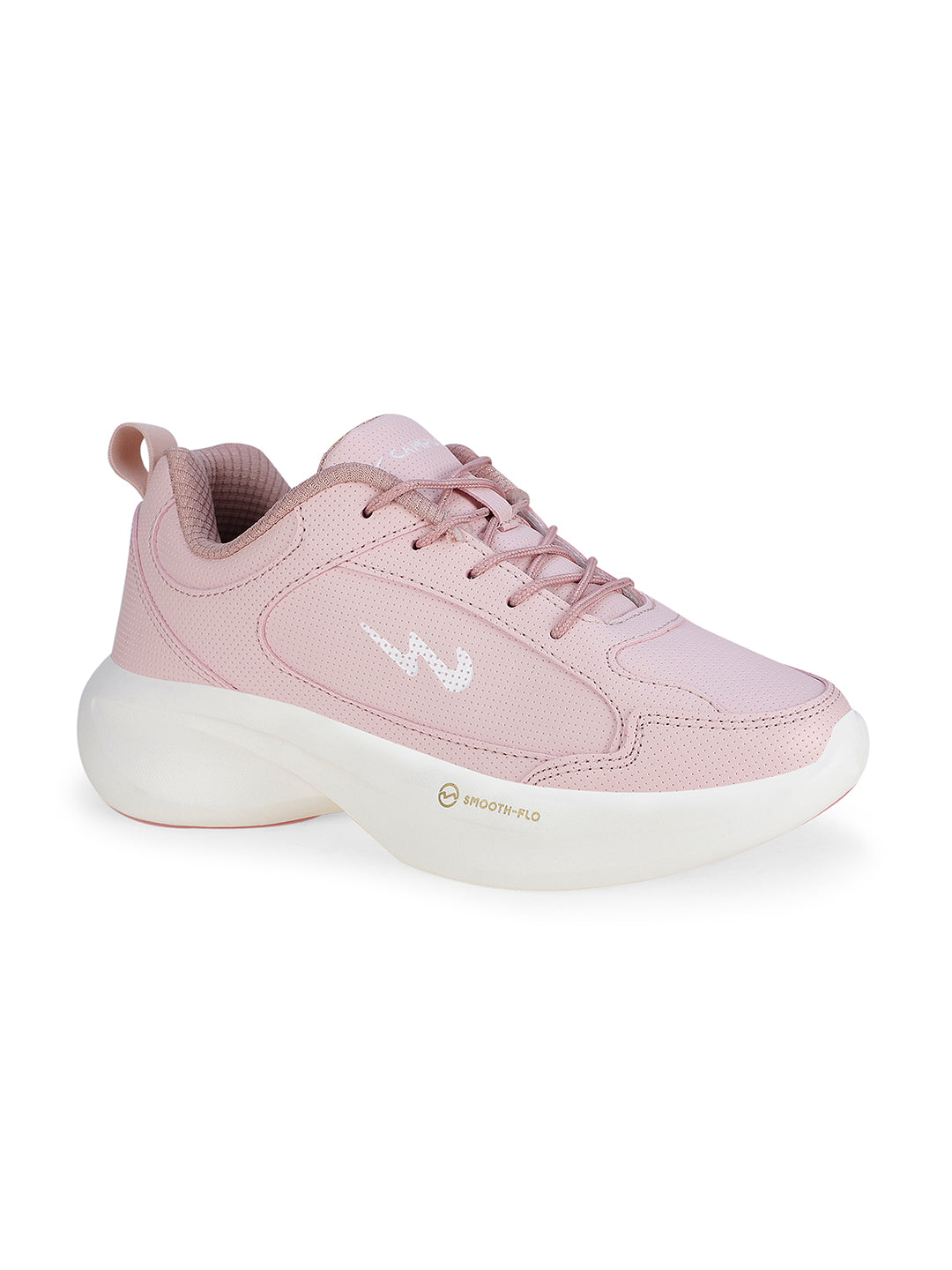 frill blk pink womens sports shoes Campus Shoes