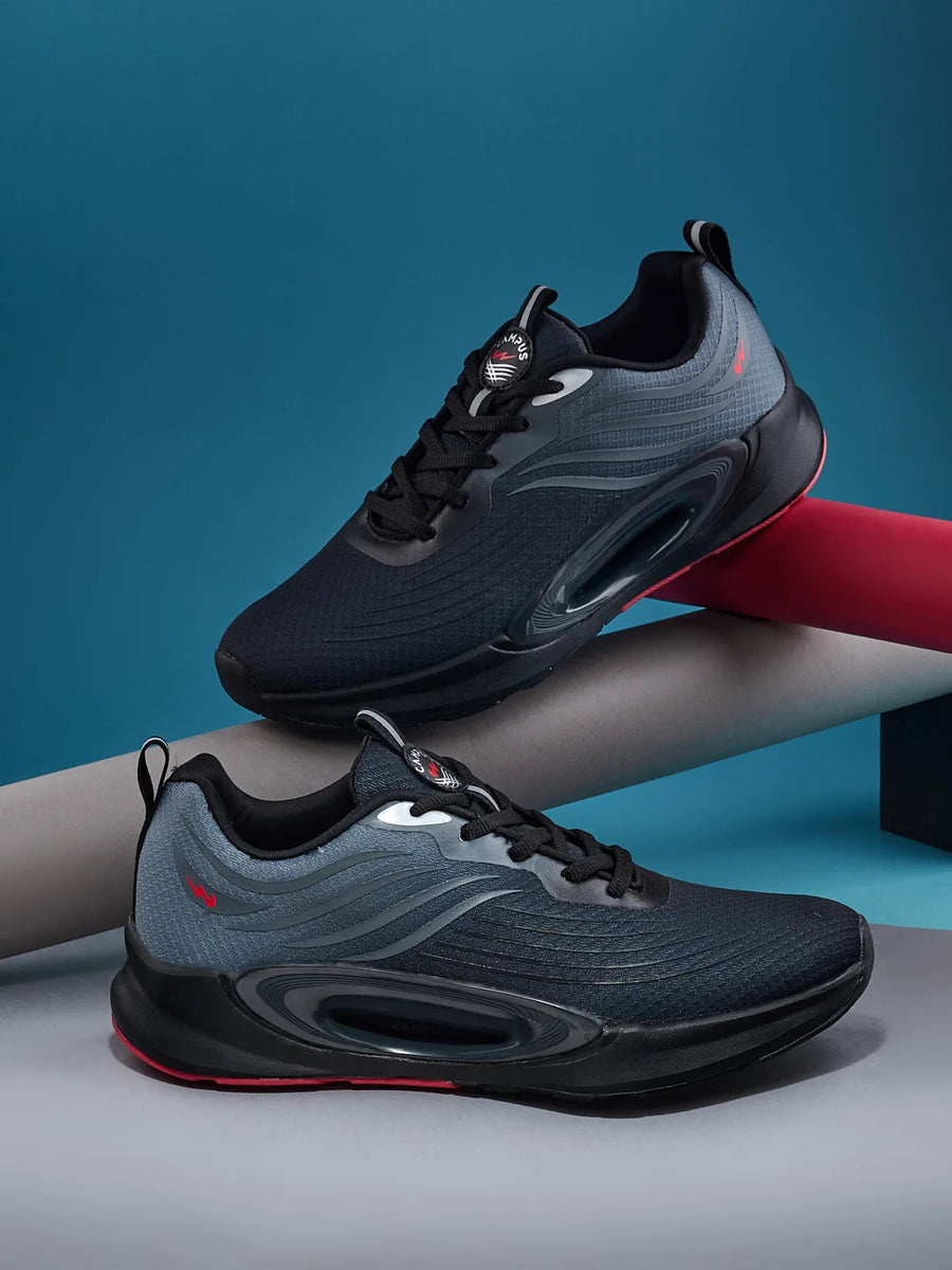 FUNK Black Men's Running Shoes – Campus Shoes