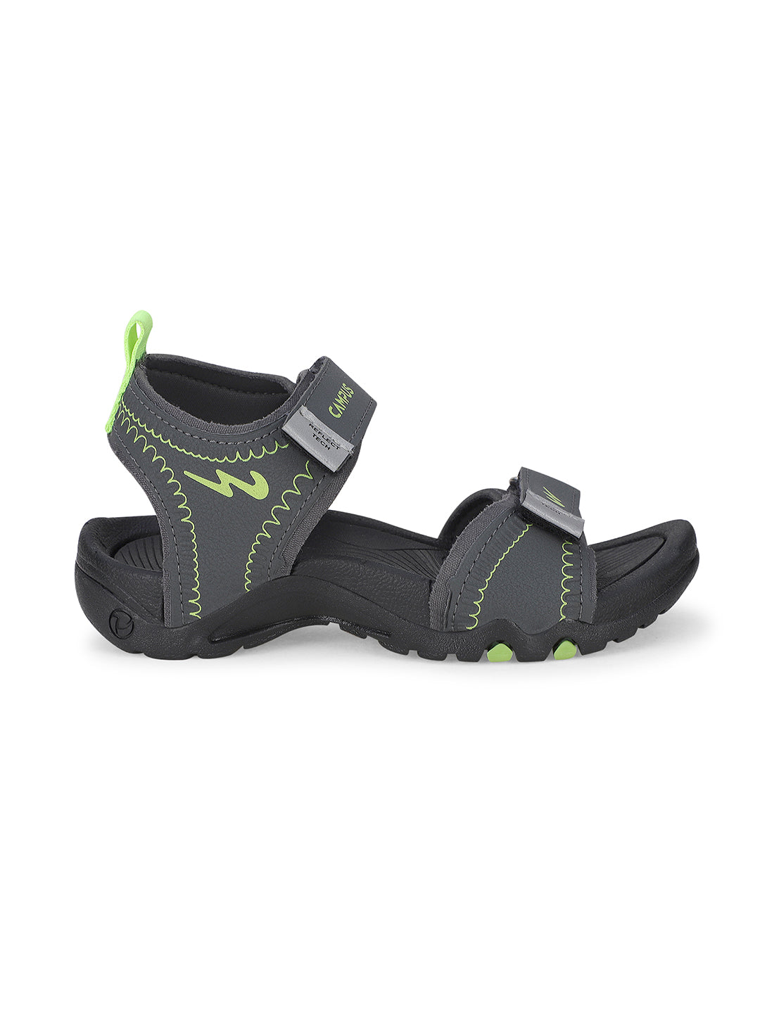Buy Sandals For Kids Gc 22136K D Gry F Grn Campus Shoes