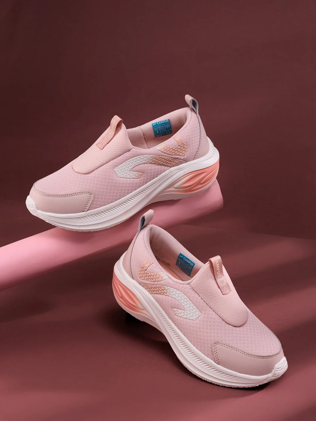 GISEL Pink Women's Walking Shoes