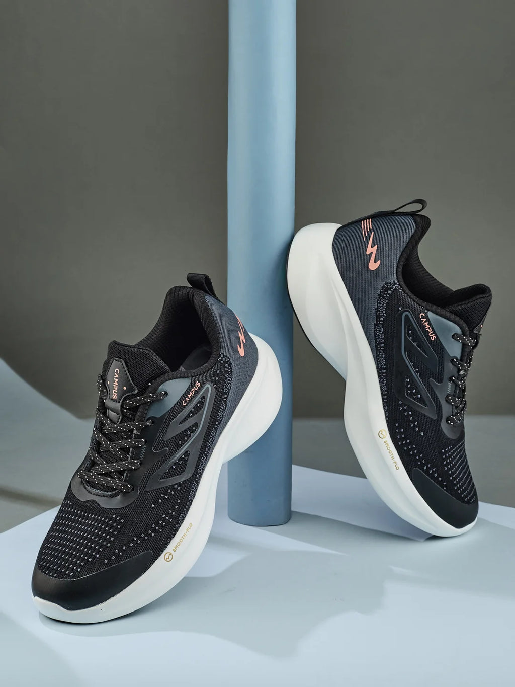 GLIMPSE Black Women's Running Shoes