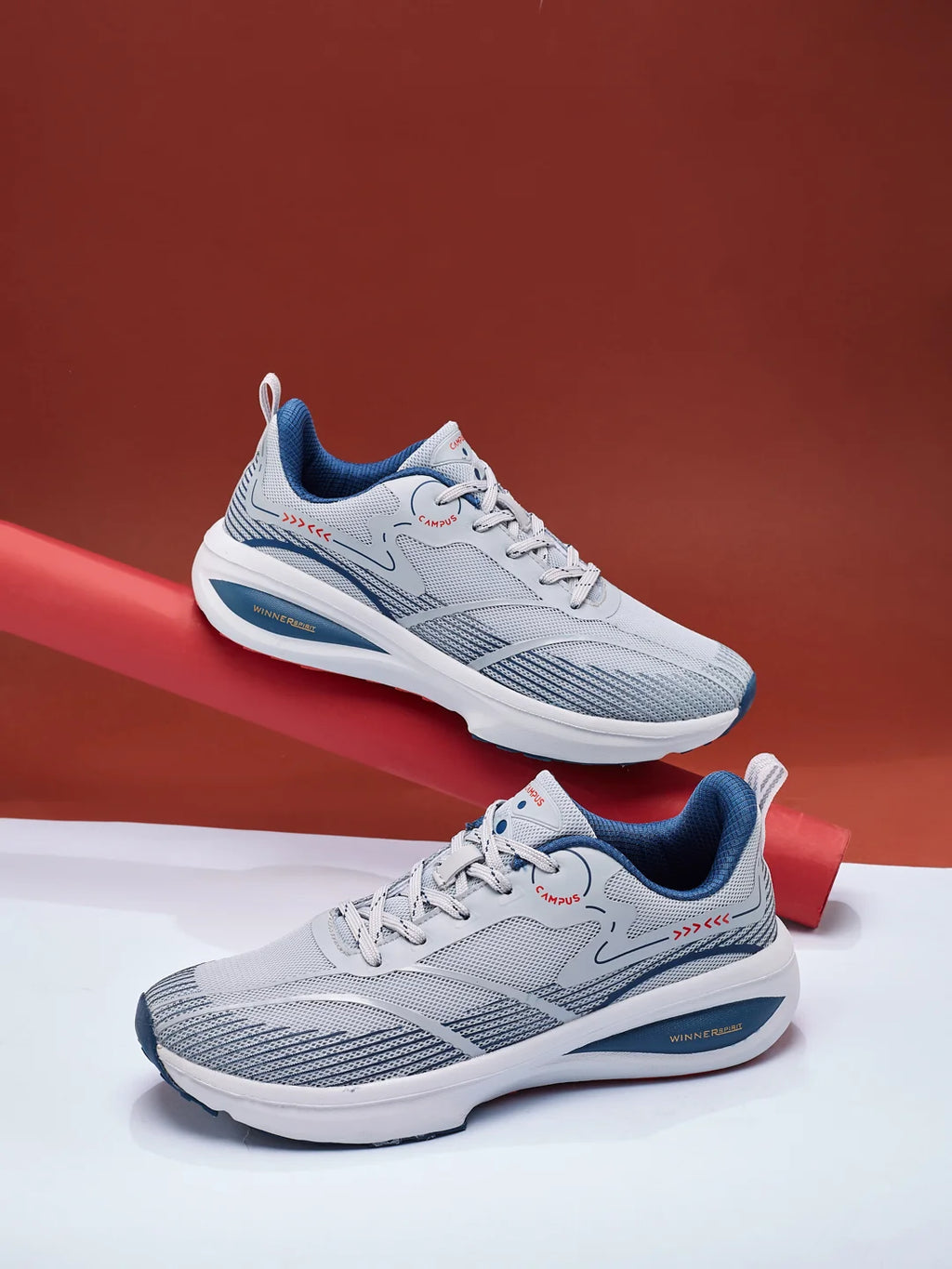 GLITCH Grey Men's Running Shoes