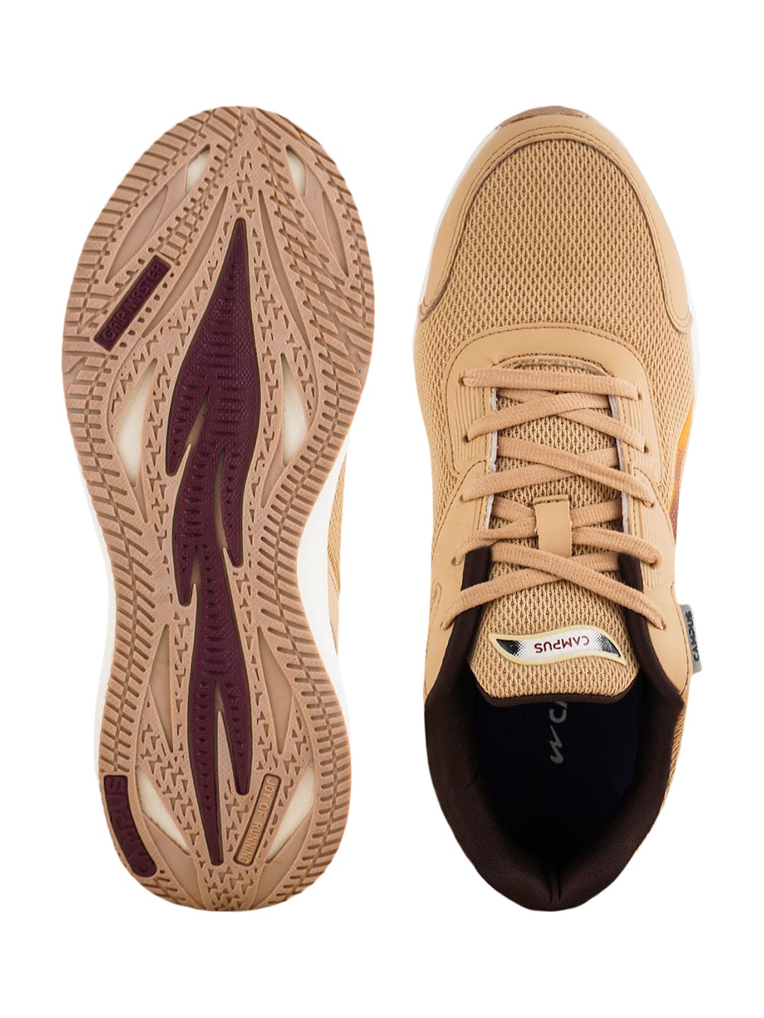 GROOV Beige Men's Sports Shoes - Main Image