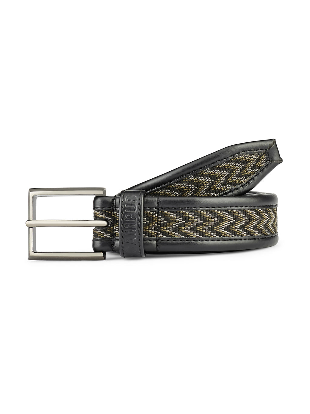 Jacquard Braided Black Unisex Belt