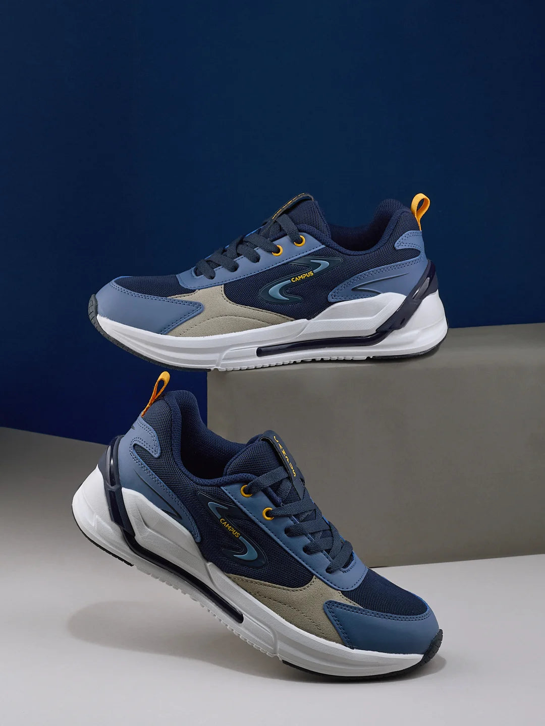 LEVEL Navy Men's Sneakers